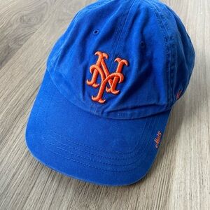 47 Brand New York Mets Adjustable Baseball Cap – Blue/Orange – Women’s